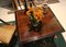 Tavolo pieghevole a due cassetti in legno di tulipier e kingwood, Italia, Immagine 5