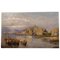 Consalvo Carelli, 19ème Siècle Rectangulaire Huile sur Panneau Paysage Marine, Peinture & Bois 1