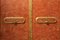 20th Century Italian Faux Red Porphyry Lacquered and Gilt Framed Wood Door 5