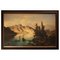 Joseph Brunner, Österreichische Landschaft mit See und Berg Gemälde, 1869, Öl auf Leinwand, gerahmt 1