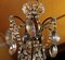Italienischer Kronleuchter aus geschliffenem Kristallglas mit Perlen aus vergoldetem Eisen, 19. Jh 6