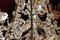 Italienischer Kronleuchter aus geschliffenem Kristallglas mit Perlen aus vergoldetem Eisen, 19. Jh 7