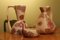 Juego de jarra, jarra y bandeja italiana Art Déco de cerámica con motivos florales de Lenci, años 30. Juego de 3, Imagen 2