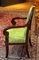 Französische Sessel aus Mahagoni & Grüner Seide mit hoher Rückenlehne, 18. Jh., 2er Set 4
