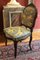 19th Century French Louis XV Style Side Chairs with Fortuny Fabric Upholstery, Set of 2 14