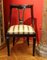 18th Century French Directoire Mahogany Chairs with Silk Blend Upholster Fabric, Set of 4 14