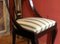 18th Century French Directoire Mahogany Chairs with Silk Blend Upholster Fabric, Set of 4, Image 8