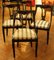 18th Century French Directoire Mahogany Chairs with Silk Blend Upholster Fabric, Set of 4, Image 15