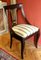 18th Century French Directoire Mahogany Chairs with Silk Blend Upholster Fabric, Set of 4, Image 3