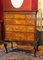 English George II Style Burl Walnut and Marquetry Chest on Stand or Highboy, 1890s, Image 2
