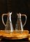 19th Century English Cut Glass and Sterling Silver Oil and Vinegar Cruet Set, Set of 2 3
