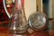 Juego de vinagrera inglesa de vidrio tallado y plata esterlina, siglo XIX. Juego de 2, Imagen 13