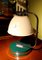 Italian Green Iron and Chrome Round Base Swivel Arm One Light Table Lamp, 1960s, Image 17