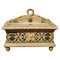 19th Century Italian Renaissance Style Wood Lacquer and Painted Gesso Lidded Box, Image 1