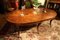 Italian Empire Style Oval Cherrywood and Ebony Dining Room Table, 19th Century 3