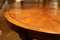 Italian Empire Style Oval Cherrywood and Ebony Dining Room Table, 19th Century, Image 12