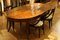 Tavolo da pranzo ovale in stile Impero in legno di ciliegio ed ebano, Italia, XIX secolo, Immagine 6