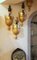 Soportes de pared o estantes italianos estilo neoclásico de madera dorada, siglo XX. Juego de 2, Imagen 5