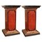 19th Century Italian Faux Marble Lacquer Architectural Pedestals or Columns, Set of 2, Image 1