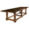 17th Century Italian Walnut Rustic Trestle Refectory Dining or Library Table, Image 1