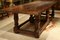 17th Century Italian Walnut Rustic Trestle Refectory Dining or Library Table 7