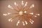 Lámpara de araña Sputnik grande de latón, 1998, Imagen 3