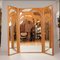 Paravent Miroir avec Palmiers en Bambou de Vivai Del Sud, 1970 2