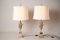 Ear of Corn Lamps from Maison Charles, 1970, Set of 2 3