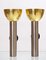 French Chrome and Brass Wall Lights, 1965, Set of 2, Image 2