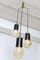 Pendant Lamp with 3 Globes attributed to Gino Sarfatti for Seguso, 1960, Image 2