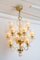 12-Arm Chandelier with Gold Inclusions from Barovier & Toso, 1940s 3