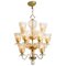 12-Arm Chandelier with Gold Inclusions from Barovier & Toso, 1940s 1