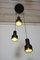 Lampe à Suspension à 3 Lampes en Verre à Facettes de Stilnovo, 1960s 3
