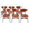 Set aus 6 Stühlen aus italienischem Schichtholz, 1960, 6er Set 1
