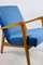 Vintage Polish Easy Chair in Ocean Blue, 1970s, Image 2