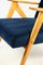 Vintage Navy Blue Velvet Easy Chair, 1970s 5