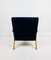 Vintage Navy Blue Velvet Easy Chair, 1970s 8