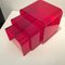 Metacrylate Nesting Tables in Ruby Red, 1990s, Set of 3, Image 4