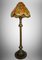 Antique Islamic Syrien Brass Floor Lamp with Hand Painted Camel Skin Leather Lampshade, 1930s 8