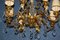 Mazarin Kronleuchter aus vergoldeter Bronze und Kristallglas, 1940er 10