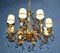 Mazarin Chandelier in Gilded Bronze and Crystal, 1940s 11