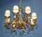 Mazarin Chandelier in Gilded Bronze and Crystal, 1940s 6