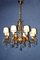 Mazarin Chandelier in Gilded Bronze and Crystal, 1940s 9