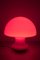 Red Glass Mushroom Table Lamp 2