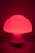 Rote Glas Mushroom Tischlampe 2