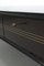 Low Black Sideboard with Black Glass Top, 1950s, Image 5