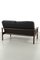 Vintage Two-Seater Sofa in Black Leather 2