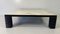 Italian Art Deco Style Parchment Square and Black Lacquered Coffee Table, 1980s 2