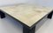 Italian Art Deco Style Parchment Square and Black Lacquered Coffee Table, 1980s 8