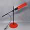 Lampe de Bureau Rouge de Veneta Lumi, Italie, 1970s 1